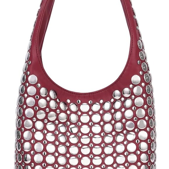 Handbags - Vegan Leather Tote Bag Studded Purses for Women Y2K Purse Fall Hobo Bag Portugue